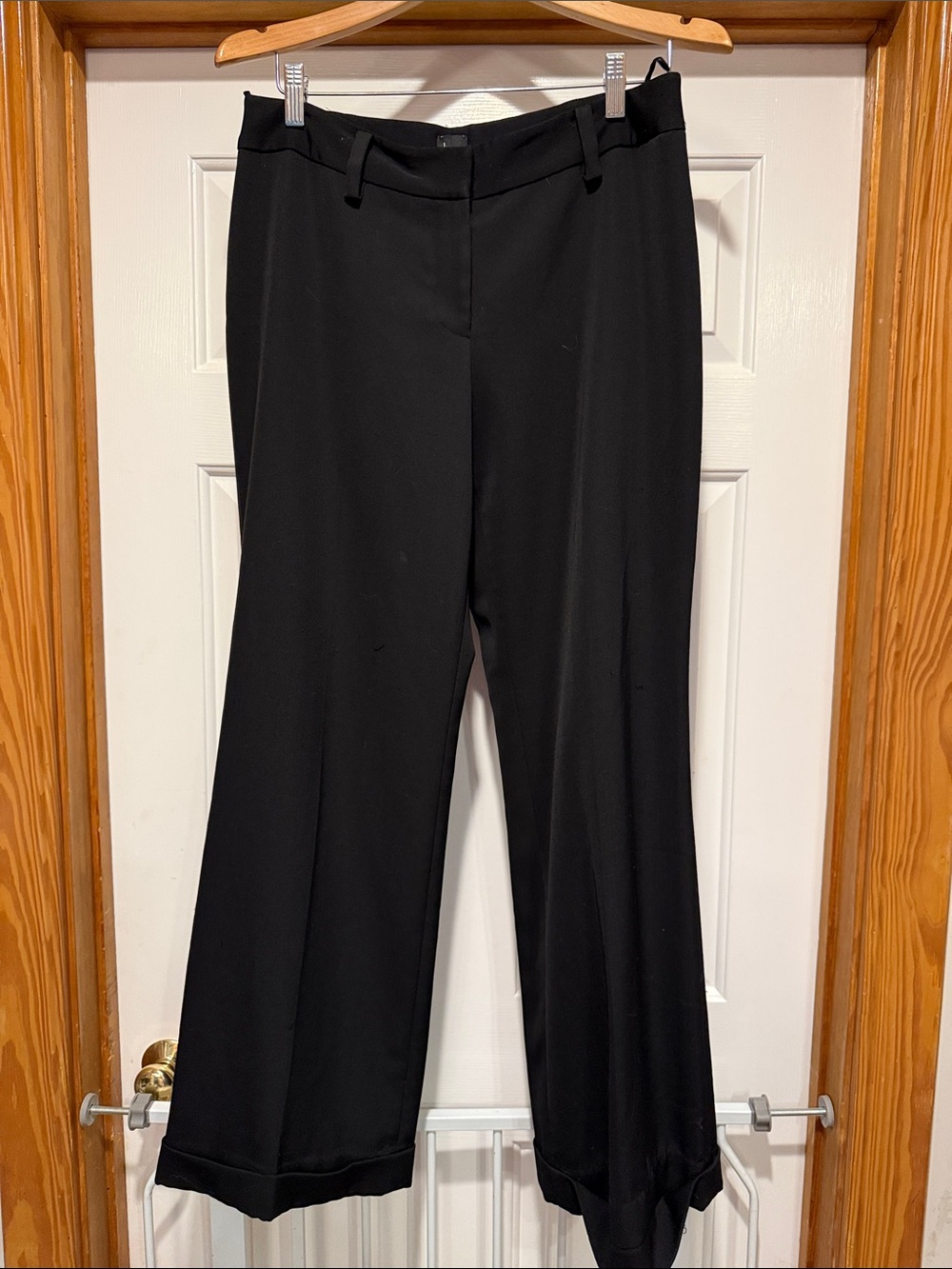 Black Wide Leg Pants with Belt Loops by Be Women’s Size 10